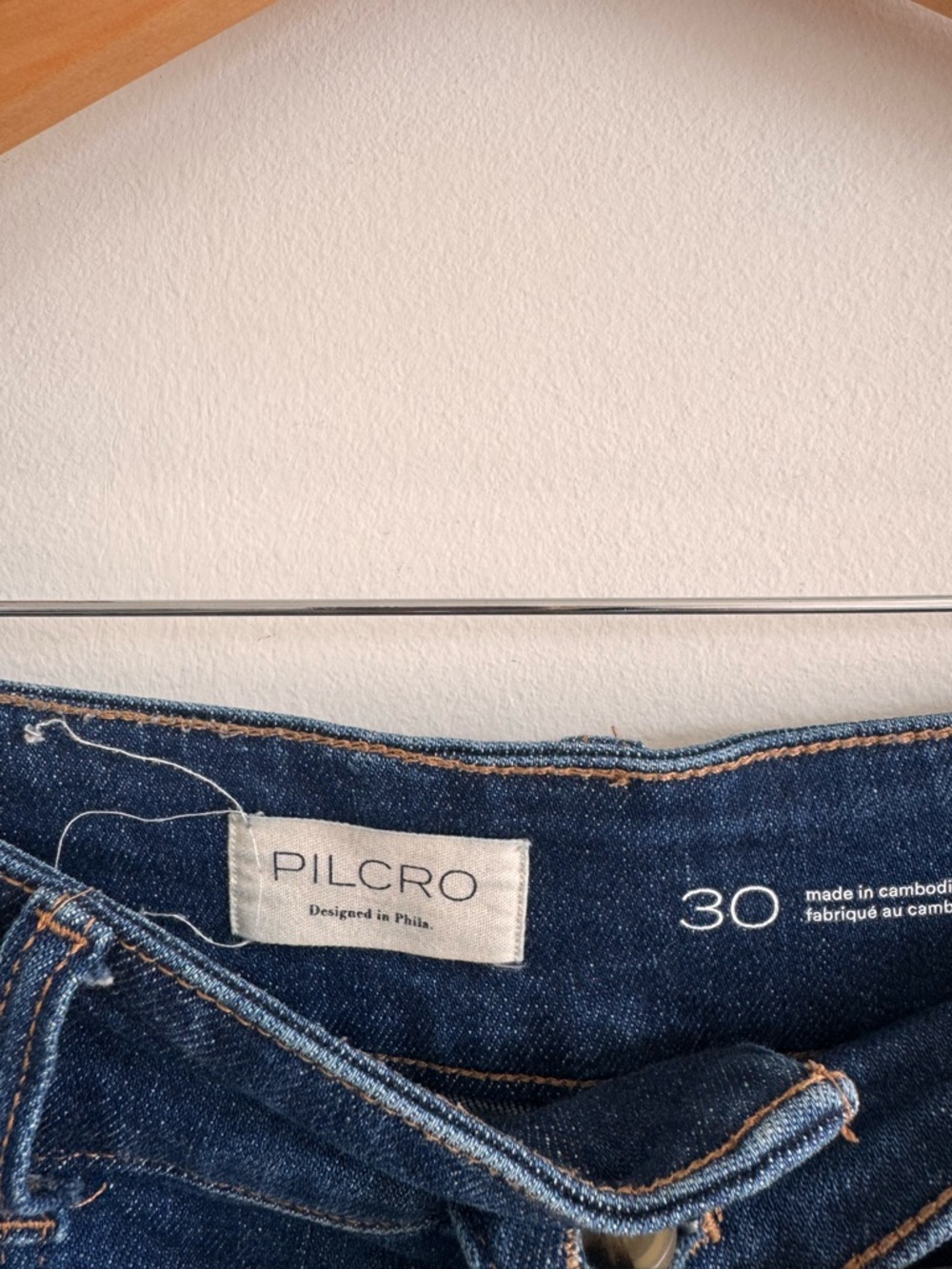 Anthropologie Pilcro | The Skipper Seamed High-Rise Cropped Wide-Leg Jeans ~ 30 - Picture 13 of 15